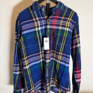 Polo Ralph Lauren Blue and Red Plaid Shirt